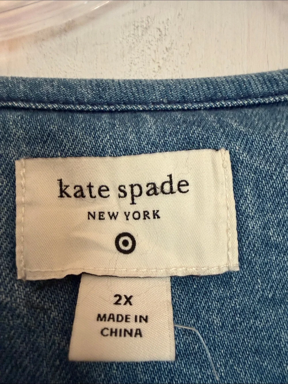 kate spade Quilted Denim Jacket - Light Blue